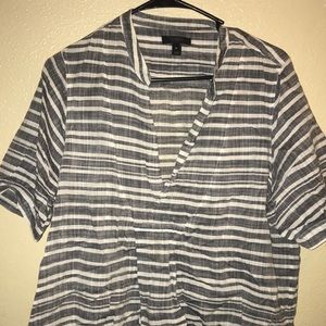 J.Crew Striped Semi Sheer Shirt